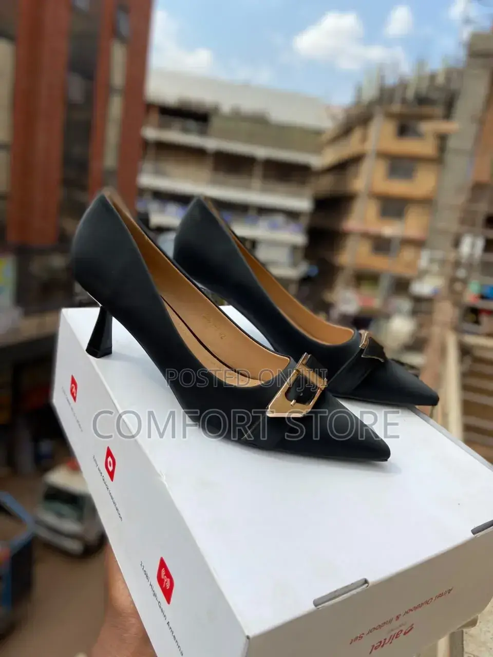 Suede Office Kitten Heels for Ladies