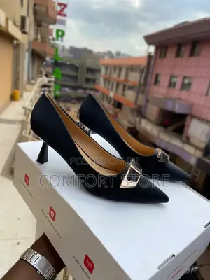 Suede Office Kitten Heels for Ladies