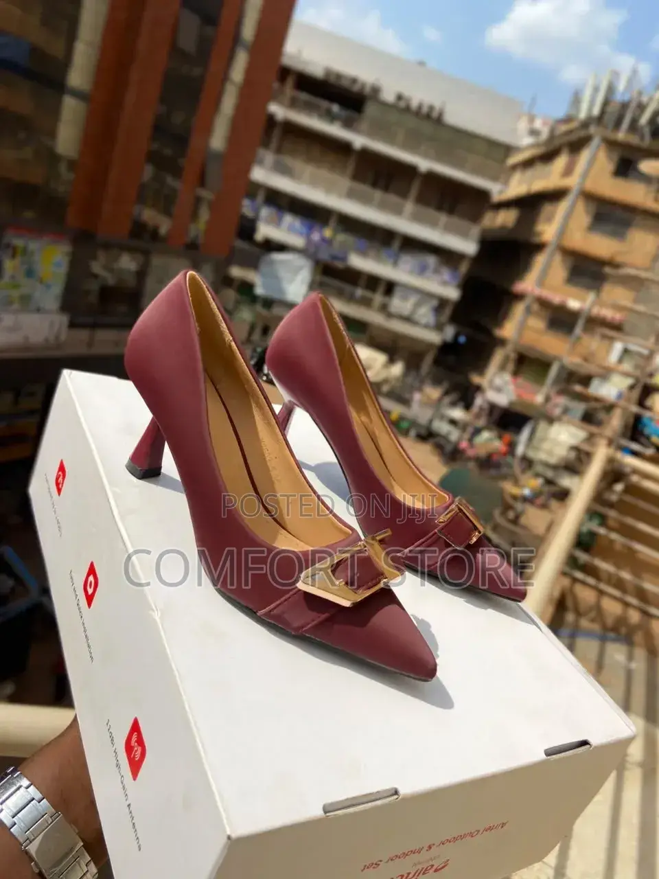 Suede Office Kitten Heels for Ladies