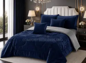 Floral Six Piece Bedsheet Blue