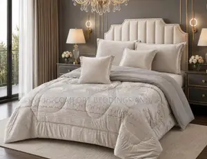 Floral Six Piece Bedsheet Blue