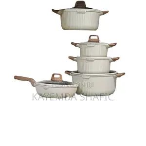 Premium Donnor 15-Piece Non-Stick Granite Cookware Set