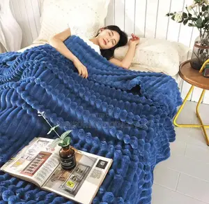 Light Soft Blankets Blue