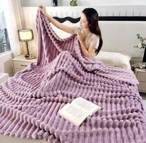 Light Soft Blankets Blue