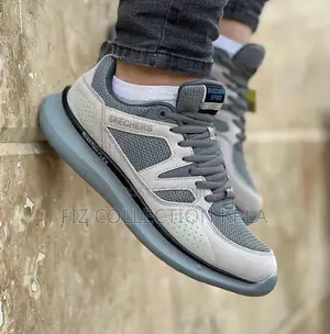 Skechers Quantum Flex Granite Gray Comfort Walkers