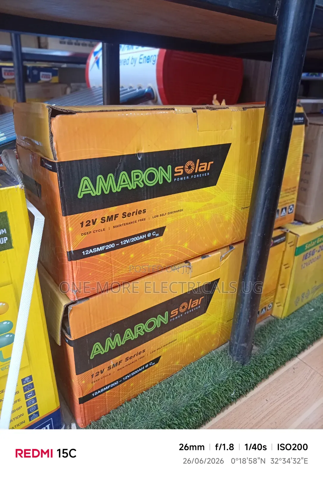 Amaron Solar Batteries 200ah/12volts