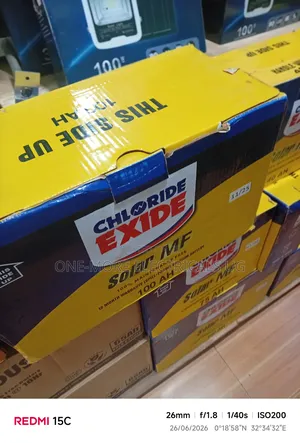Chloride Exide Batteries 100ah/12volts