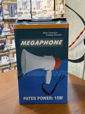 15w Portable Folding Megaphone (Mukalakaasa) With Recording Siren