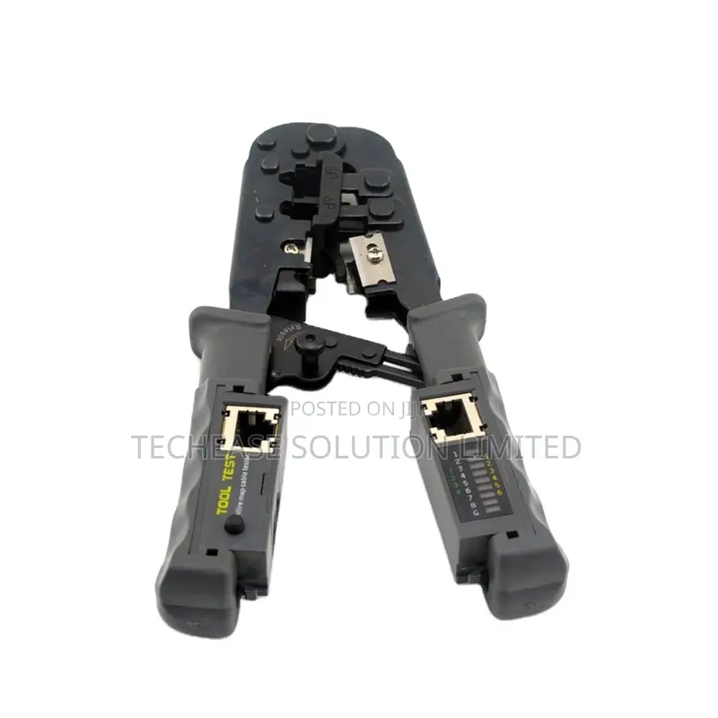 Ethernet Crimping Tool Kit – With Wire Stripper, Cable Tester