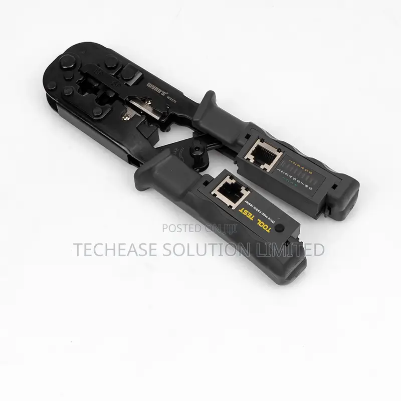 Ethernet Crimping Tool Kit – With Wire Stripper, Cable Tester