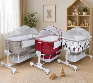 Portable Baby Bassinet With Mosquito Net for Newborns