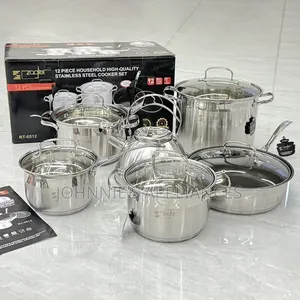 12 Pics Stainless Steel Cookware Set