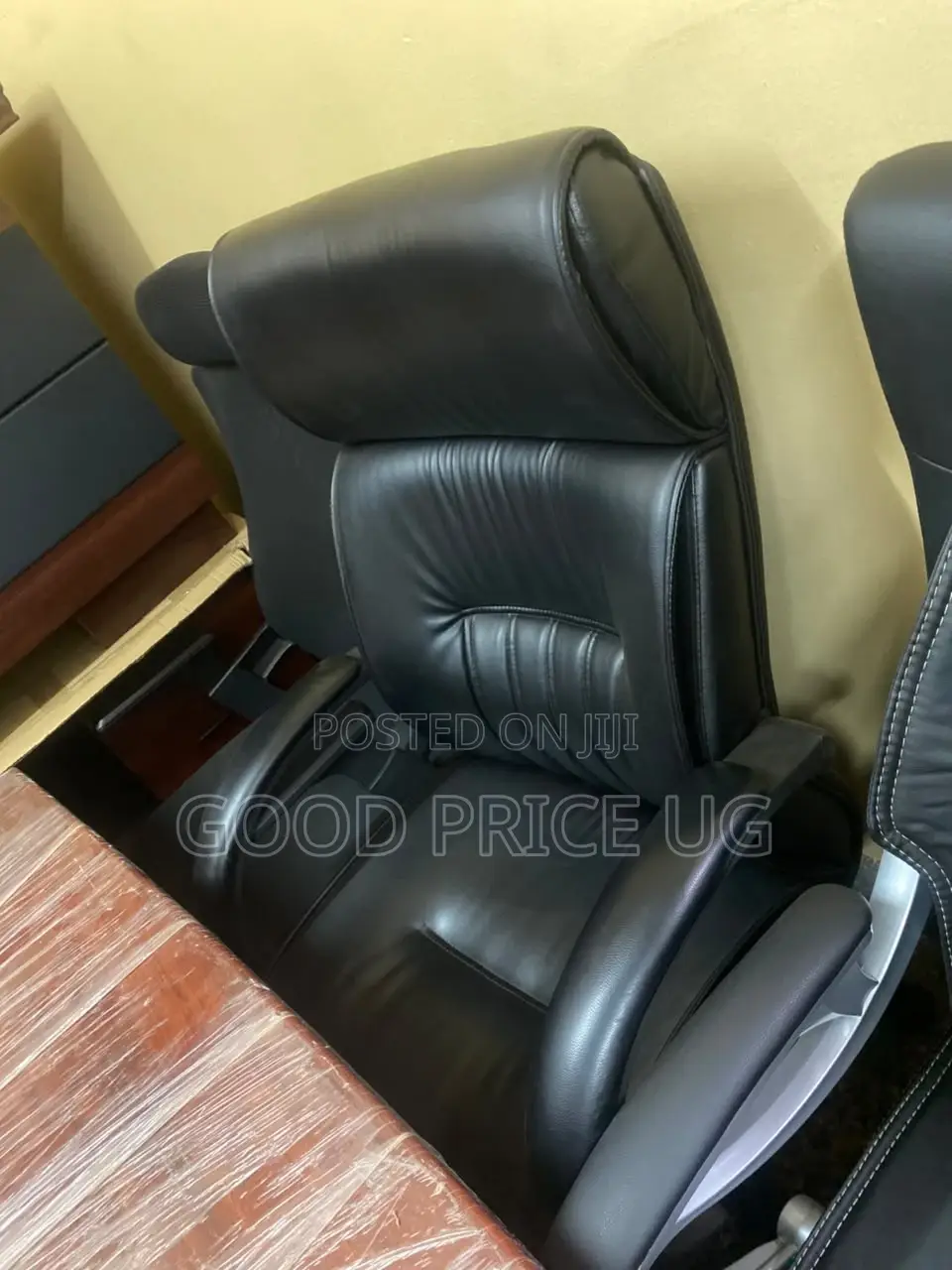 High-Back Executive Leather Office Chair