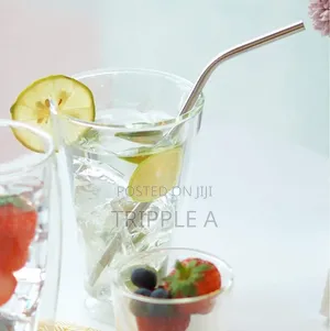 4pcs Reusable Metal Drinking Straws
