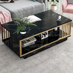 Black Table Gold Side Frames