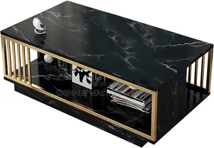 Black Table Gold Side Frames