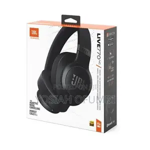 JBL Live 770nc Wireless Headphones With Noise Cancelling-Black White