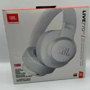 JBL Live 770nc Wireless Headphones With Noise Cancelling-Black White