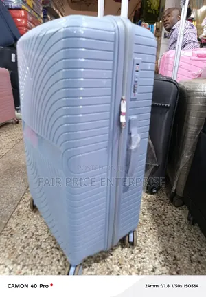 Original Rubber Plastic Suitcase. Extra Large Size