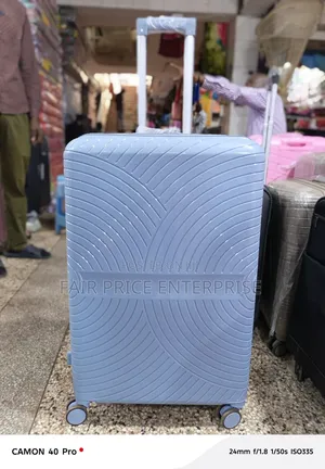 Original Rubber Plastic Suitcase. Extra Large Size