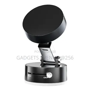 Magnetic Phone Holder for Cars That Features a Vacuum Suction Base