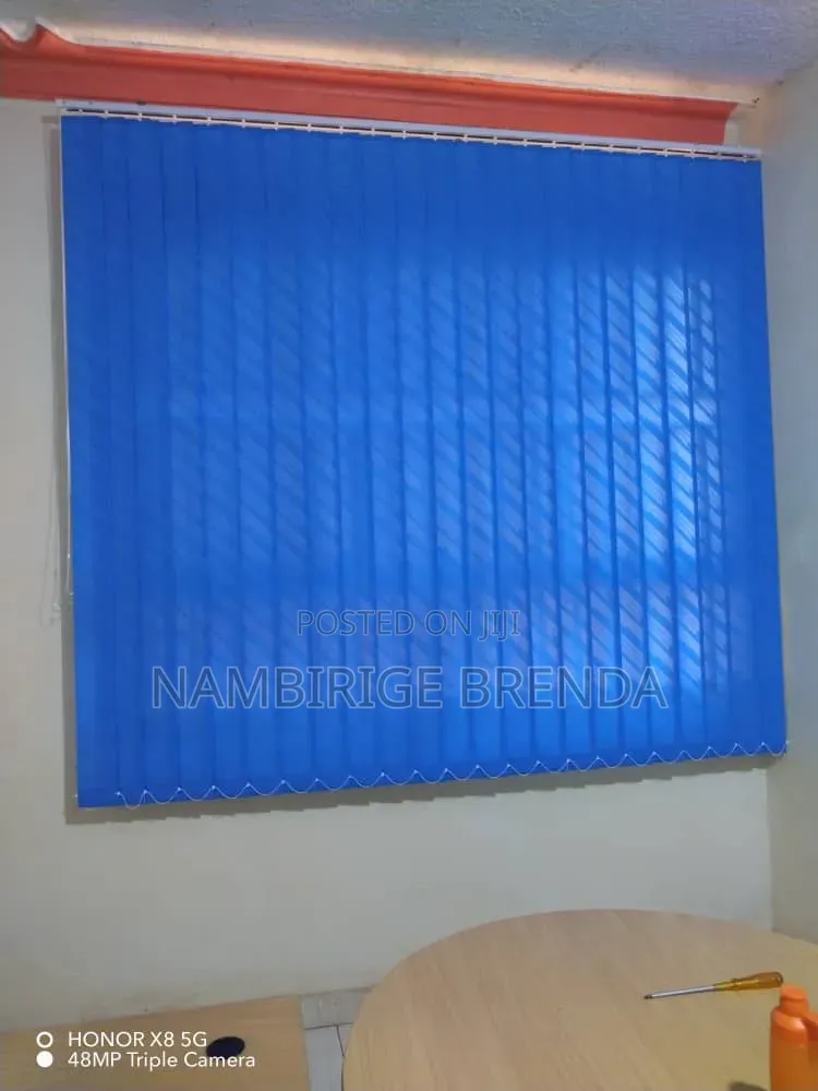 Office Blinds in Dark Blue