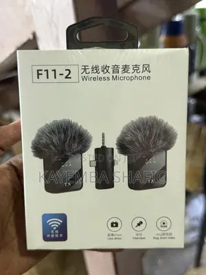 F11-2 Dual Wireless Lavalier Microphone 3-in-1 Set