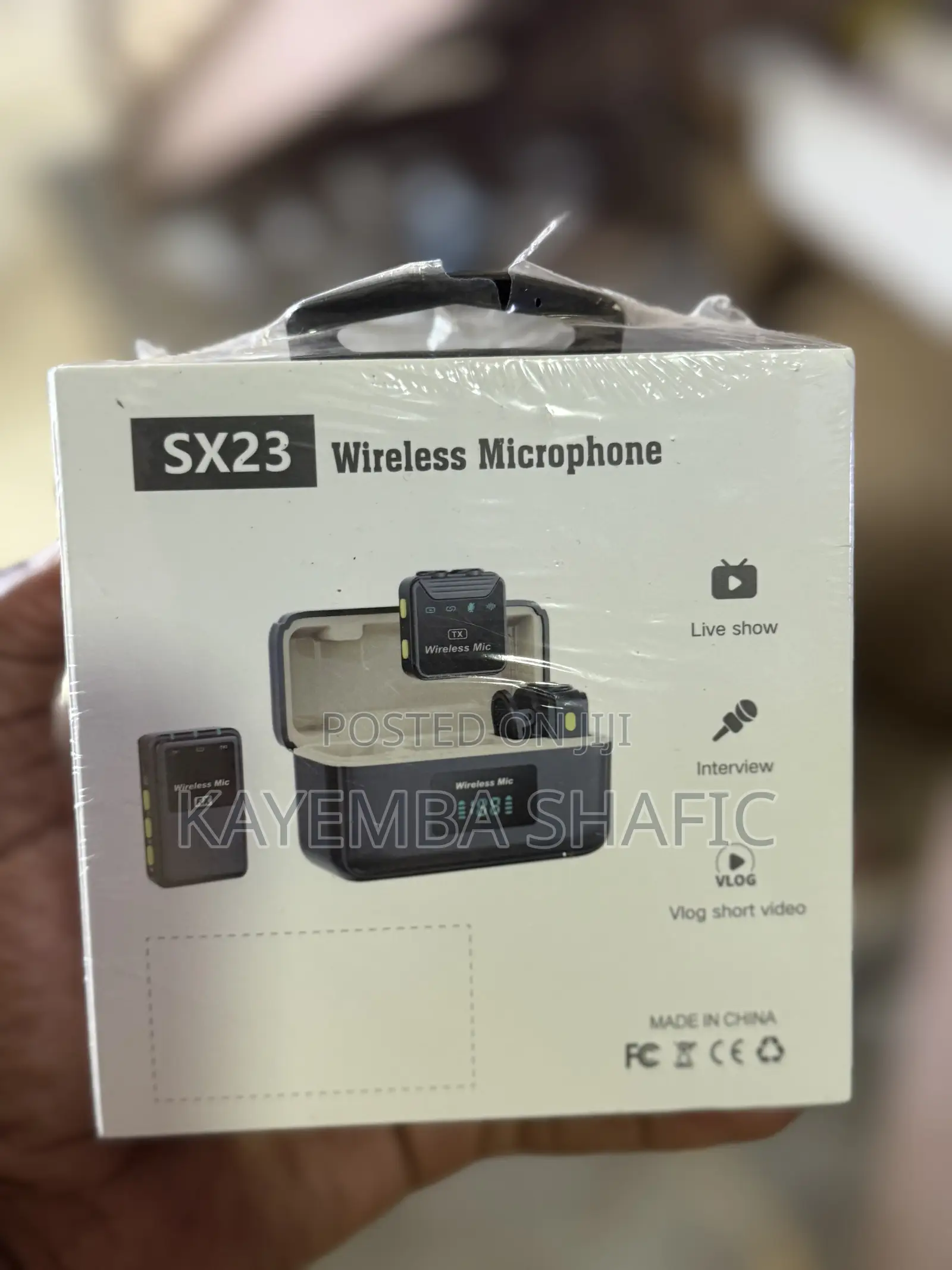 Sx23 Dual Wireless Lavalier Microphone With Charging Case