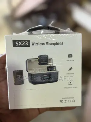 Sx23 Dual Wireless Lavalier Microphone With Charging Case