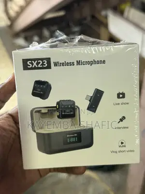 Sx23 Dual Wireless Lavalier Microphone With Charging Case