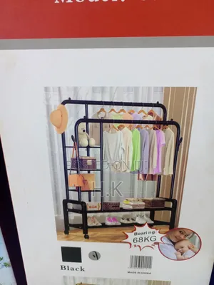 Model 8710 Heavy-Duty Double Pole Clothes Rack