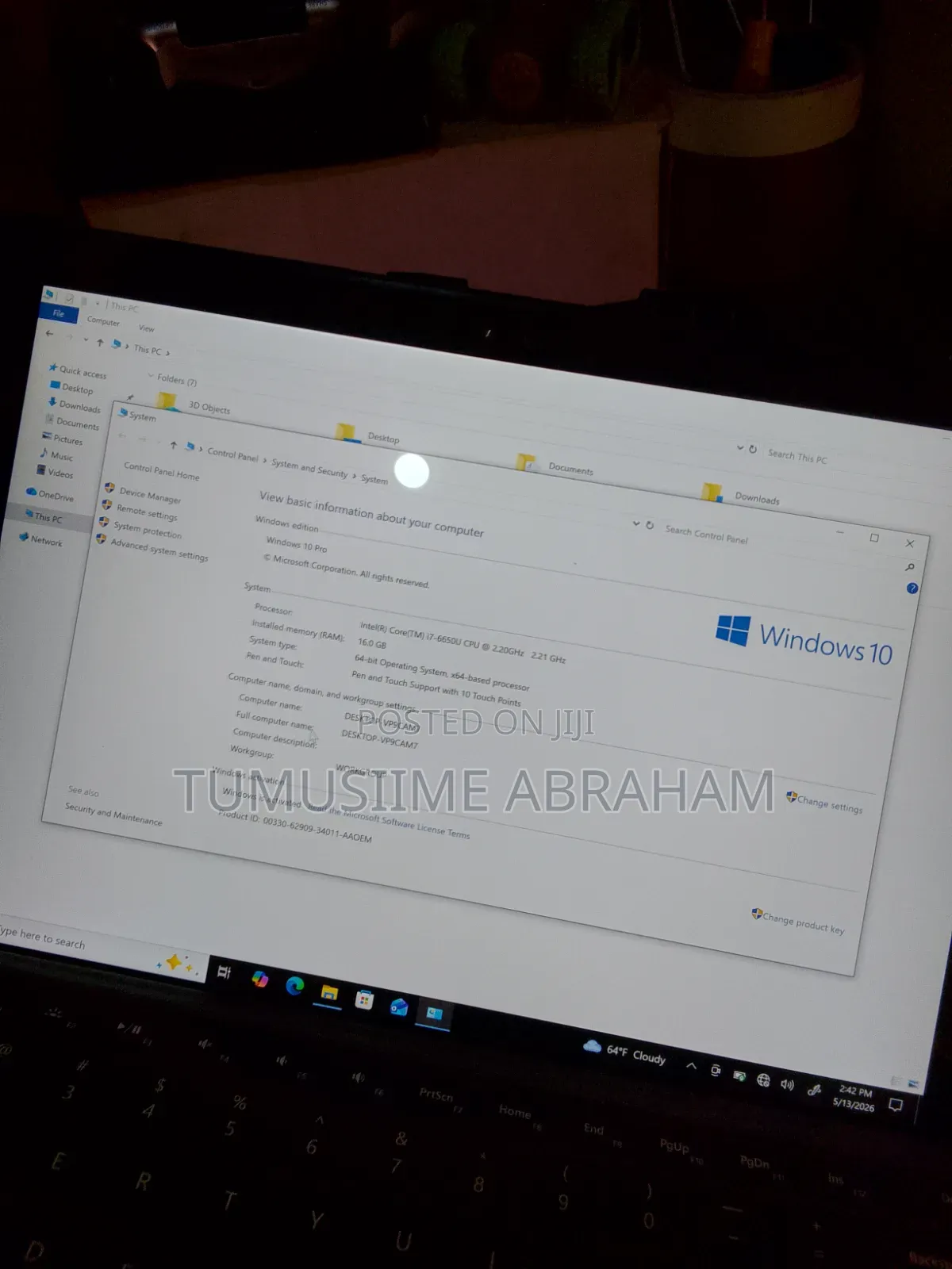 Laptop Microsoft Surface Pro 4 16GB Intel Core i7 SSD 512GB