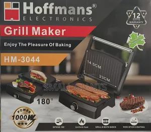 Hoffmans Hm-3044. Electric Grill Maker. 180 Degrees.