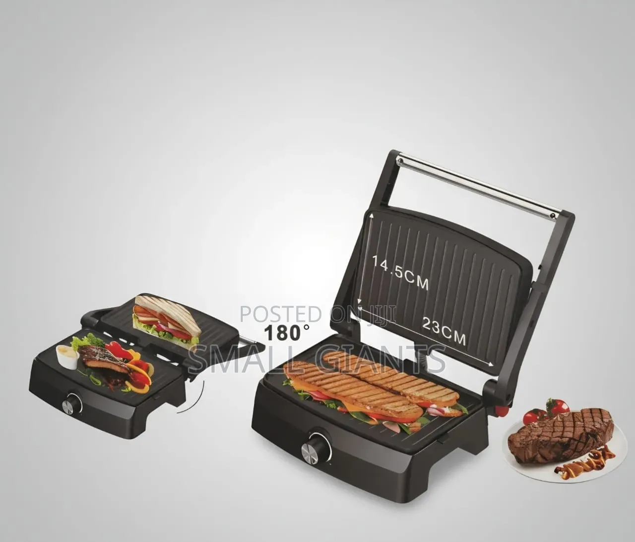Hoffmans Hm-3044. Electric Grill Maker. 180 Degrees.