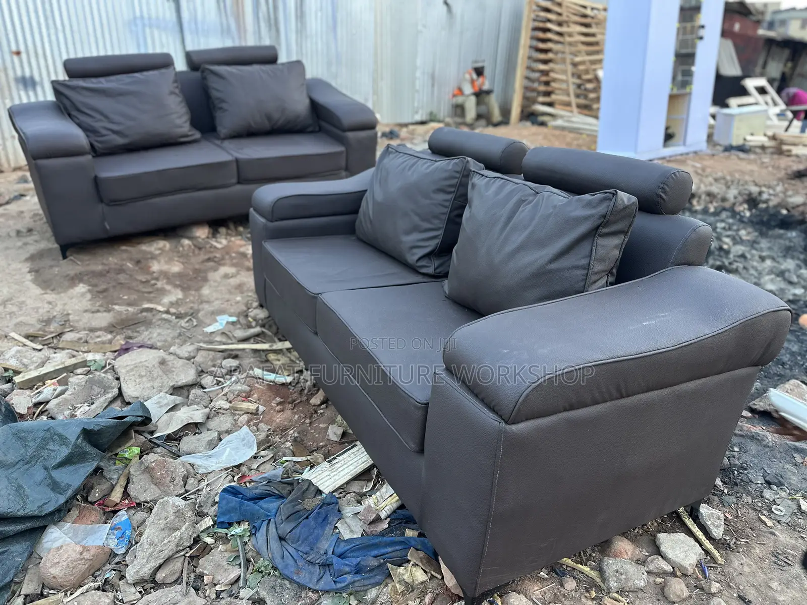 Highdensity Leather Sofa Set