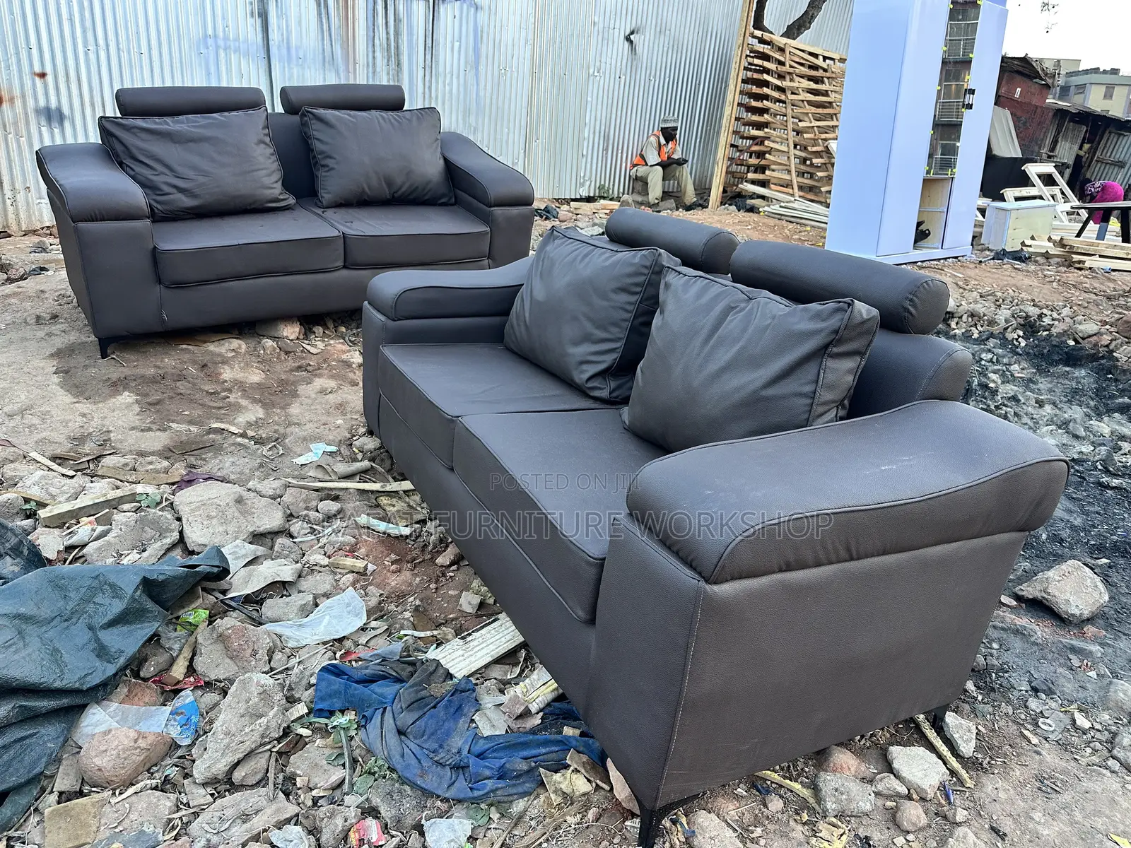 Highdensity Leather Sofa Set