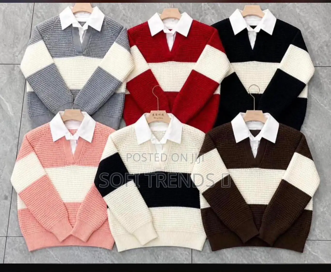 Ladies Collared Sweaters