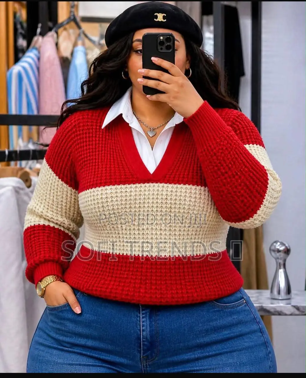 Ladies Collared Sweaters