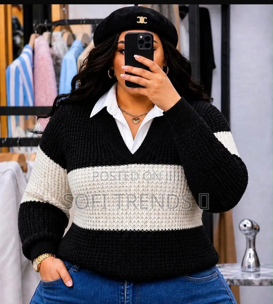 Ladies Collared Sweaters