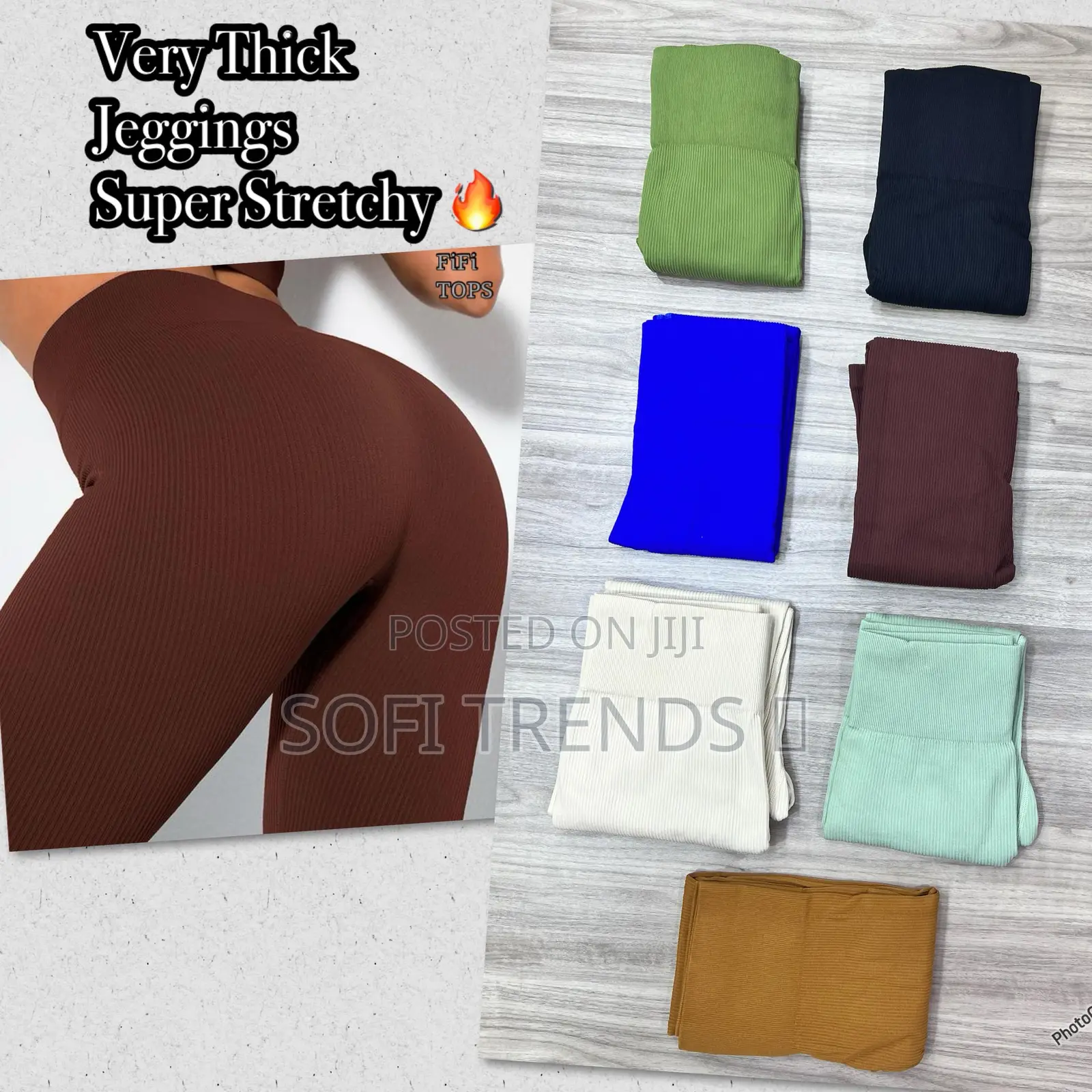 Ladies Ribbed Leggings