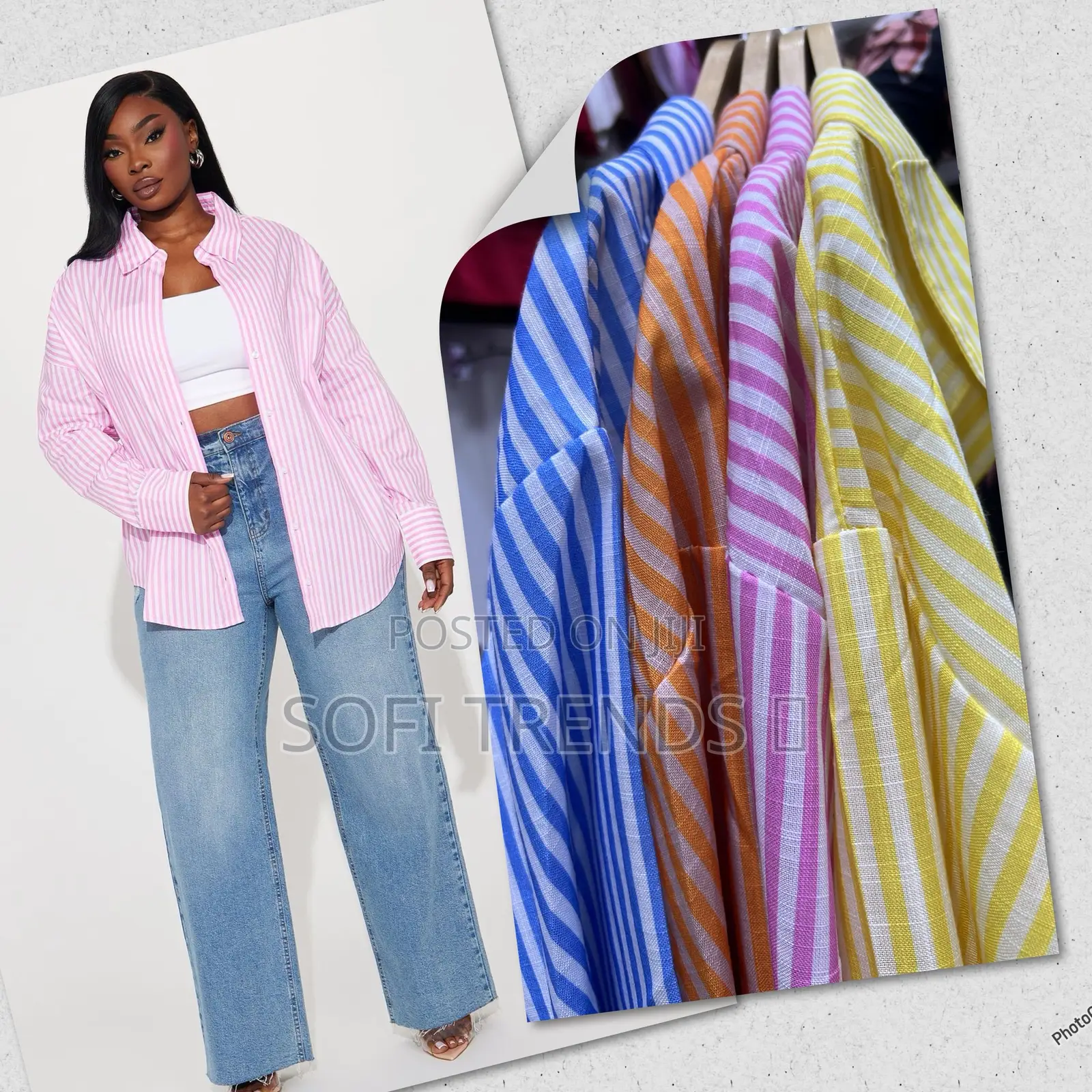 Ladies Stripped Shirts