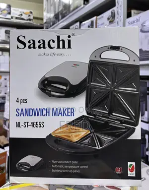 Saachi 4-Slice Sandwich Maker (Model Nl-St-4655s) Nonstick Coated