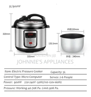 Pixel Electric Digital Pressure Cooker 7l