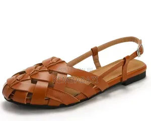 Woven Slingback Ladies Flat Sandals