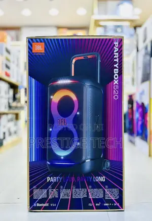 JBL Partybox 520 Portable Bluetooth Party Speaker With Ai Sound Boost