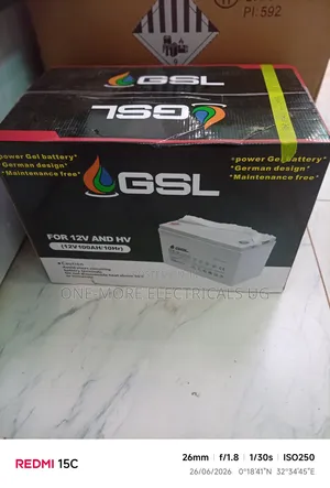 Gel Battery 100ah/12volts Germany Technology