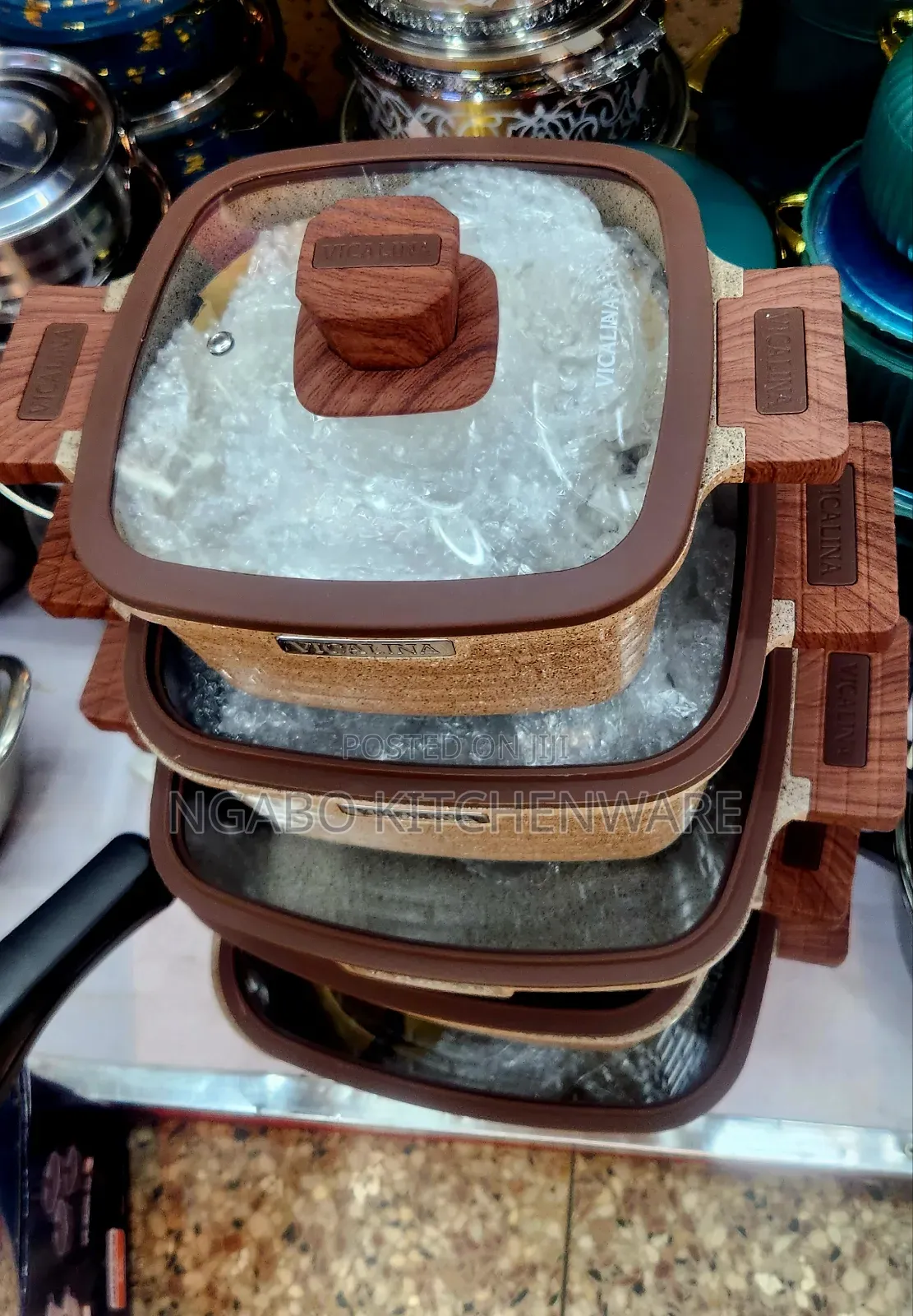 Vicalina Granite Nonstick Casserole Pots