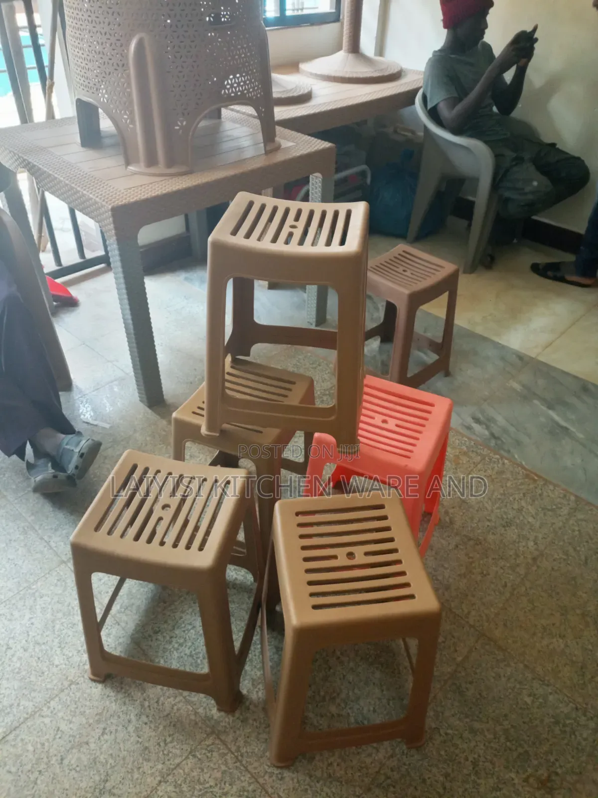 6-Piece Heavy-Duty Stylish Stools Strong,Modern Multipurpose Seating