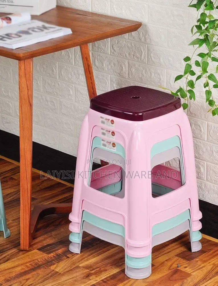 6-Piece Heavy-Duty Stylish Stools Set – Strong, Modern Multiseating