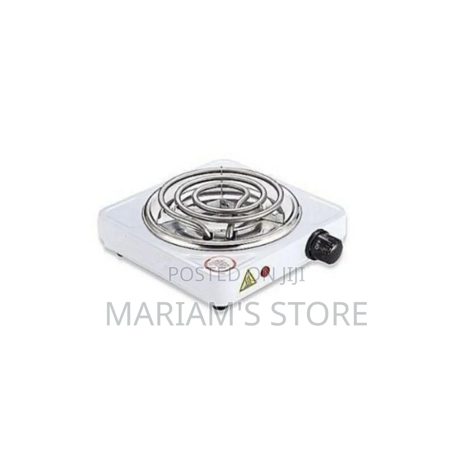 Single Coil Electric Hot Plate - White, Black